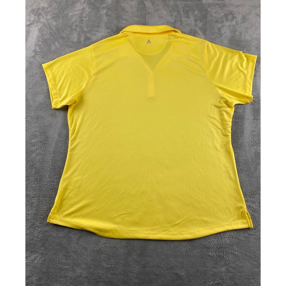 Bermuda Sands Womens XL Yellow Performance Polo Shirt Short Slv Wick Away Golf - Picture 7 of 9